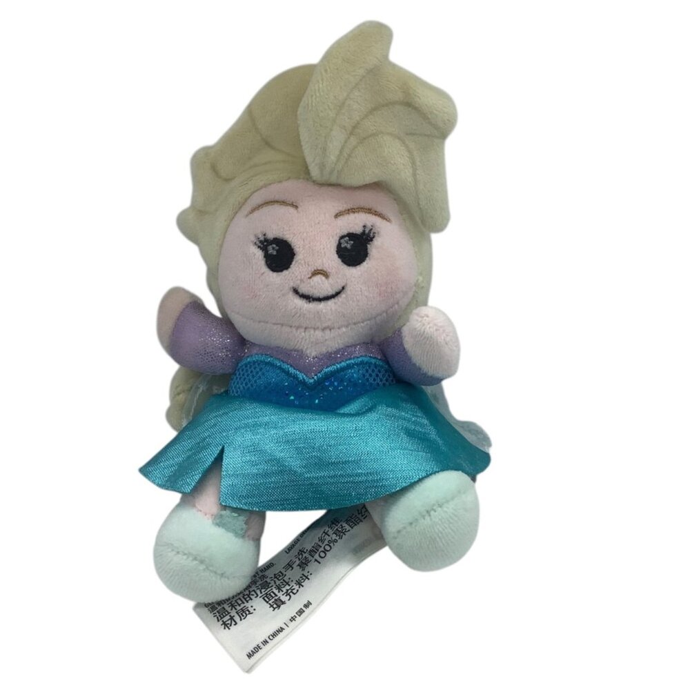 Disney Parks Frozen Elsa Mini Plush Doll Stuffed Toy 6" Hand Held